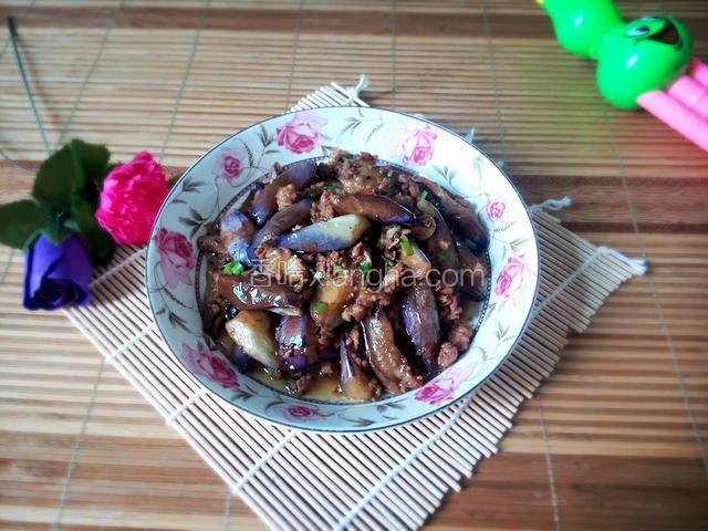 酱爆肉末茄子