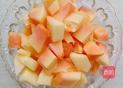 橙汁木瓜的做法图解1