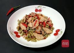 酸豆角炒肉的做法图解10
