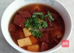豆腐猪血汤的做法图解8