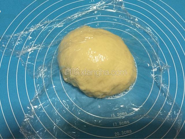 揉圆盖上保鲜膜醒发15分钟