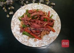 蚝汁海鲜菇炒牛柳的做法图解8