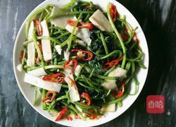 蕃薯叶炒酸笋的做法图解4