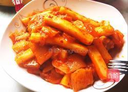 泡菜炒年糕的做法图解8