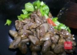 尖椒爆鸡心的做法图解9