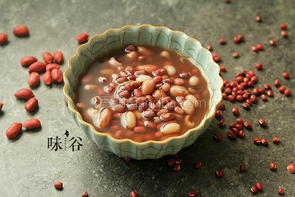 花生眉豆红豆糖水