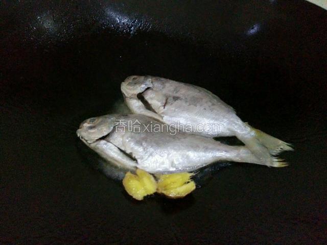 下鱼去煎（先大火再转中火）