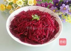 炒紫菜头的做法图解5