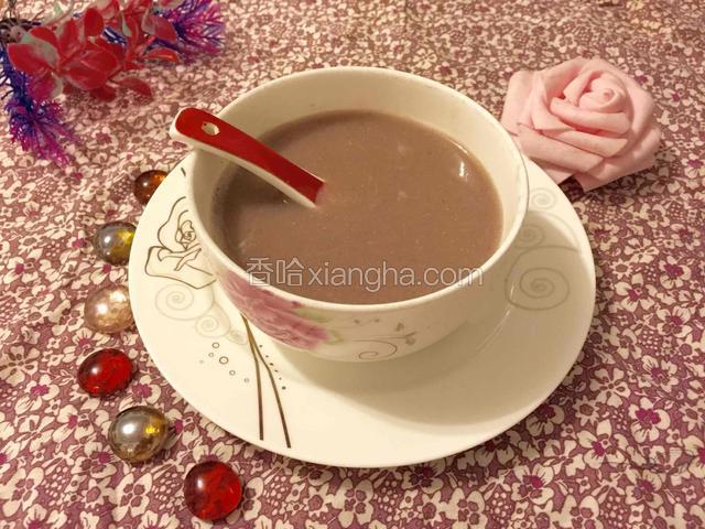 薏米红豆浆喝起来