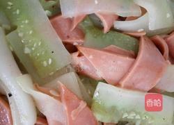 黄瓜火腿的做法图解5