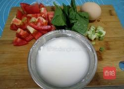 番茄鸡蛋贝壳羹的做法图解1