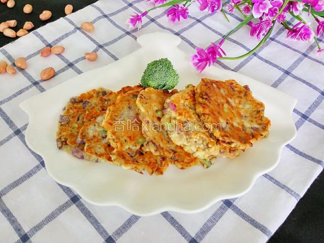 花生紫甘蓝煎饼