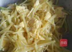 醋溜土豆丝炒鸡蛋的做法图解8