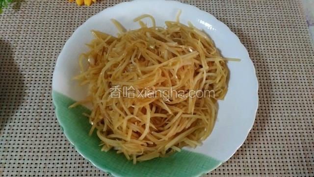 炒好的土豆丝