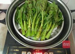 腊肠油菜蒸饭的做法图解7