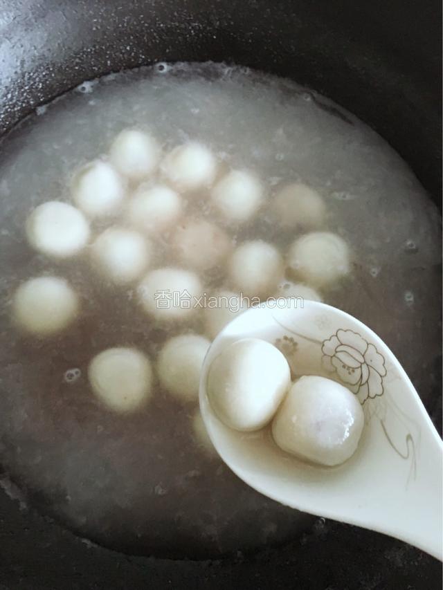 煮开后加入蜜赤豆