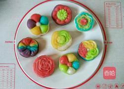彩色冰皮月饼的做法图解14