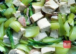 小油菜炖豆腐的做法图解5