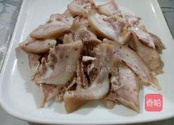 青椒炒猪头肉的做法图解2