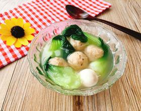 鱼丸肉丸青菜汤[图]