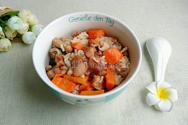 鸡腿肉焖饭