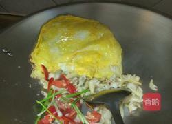 蒜苗扇贝炒鸡蛋的做法图解6