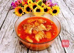 五花肉辣白菜汤的做法图解10