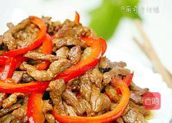 红椒炒肉(甜椒肉丝)的做法图解1