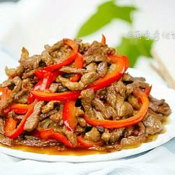 红椒炒肉（甜椒肉丝）的做法[图]