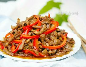 红椒炒肉（甜椒肉丝）[图]