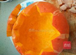 南瓜豆豉蒸鸡丁的做法图解2