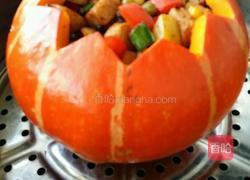 南瓜豆豉蒸鸡丁的做法图解11