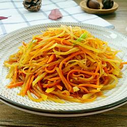 红萝卜土豆丝的做法[图]