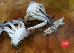 螃蟹白菜粉丝煲的做法图解2