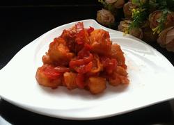 西红柿烩油条