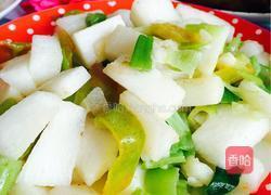 青椒炒山药的做法图解8