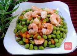 毛豆炒虾仁的做法图解6