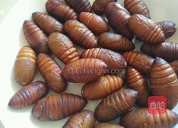 香酥蚕蛹的做法图解1