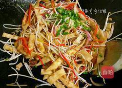 豆芽肉丝炒饼的做法图解12