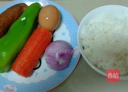青椒炒饭的做法图解1