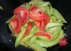 西红柿炒丝瓜的做法图解3