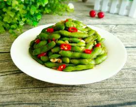 炒毛豆[图]