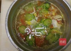 番茄黄瓜鸡蛋汤的做法图解4