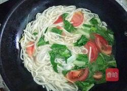 青菜番茄鸡蛋面的做法图解5