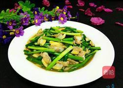 韭菜炒蚬肉的做法图解9