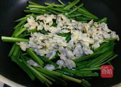 韭菜炒蚬肉的做法图解6