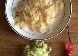 油菜炒虾皮的做法图解4