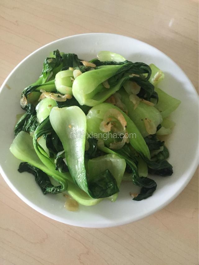炒好装盘