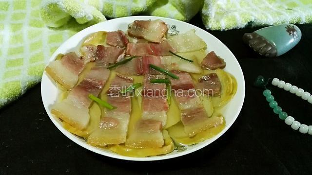 咸肉蒸素鸡