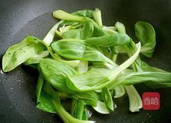 青菜炒鸡蛋的做法图解4